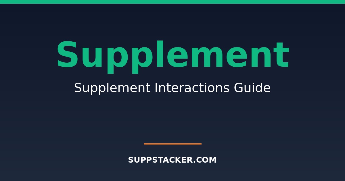 Supplement Interactions Guide