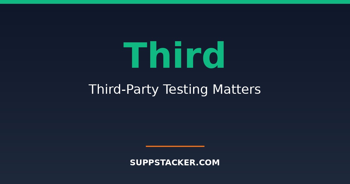 Third-Party Testing Matters